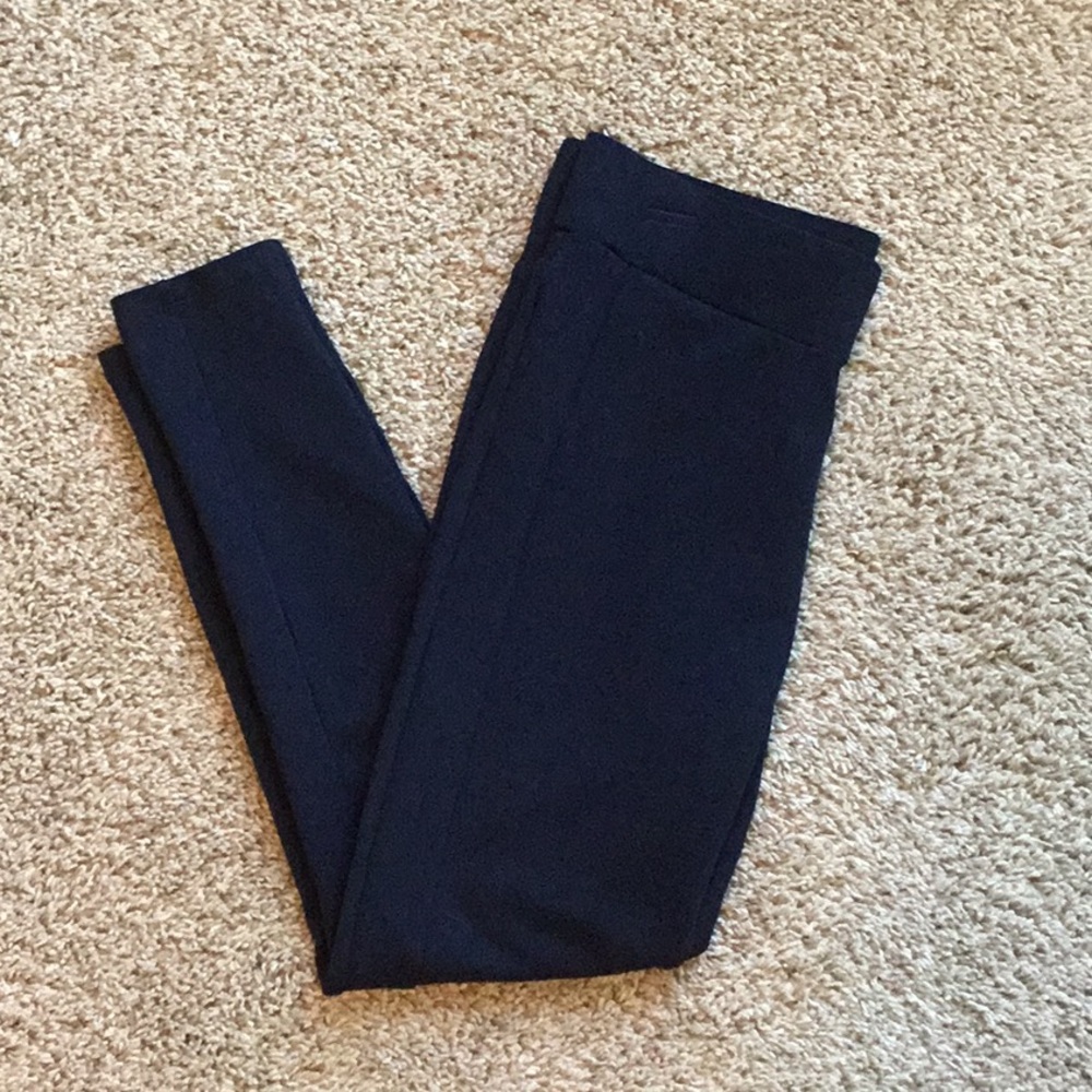 LOFT Navy Panel Leggings